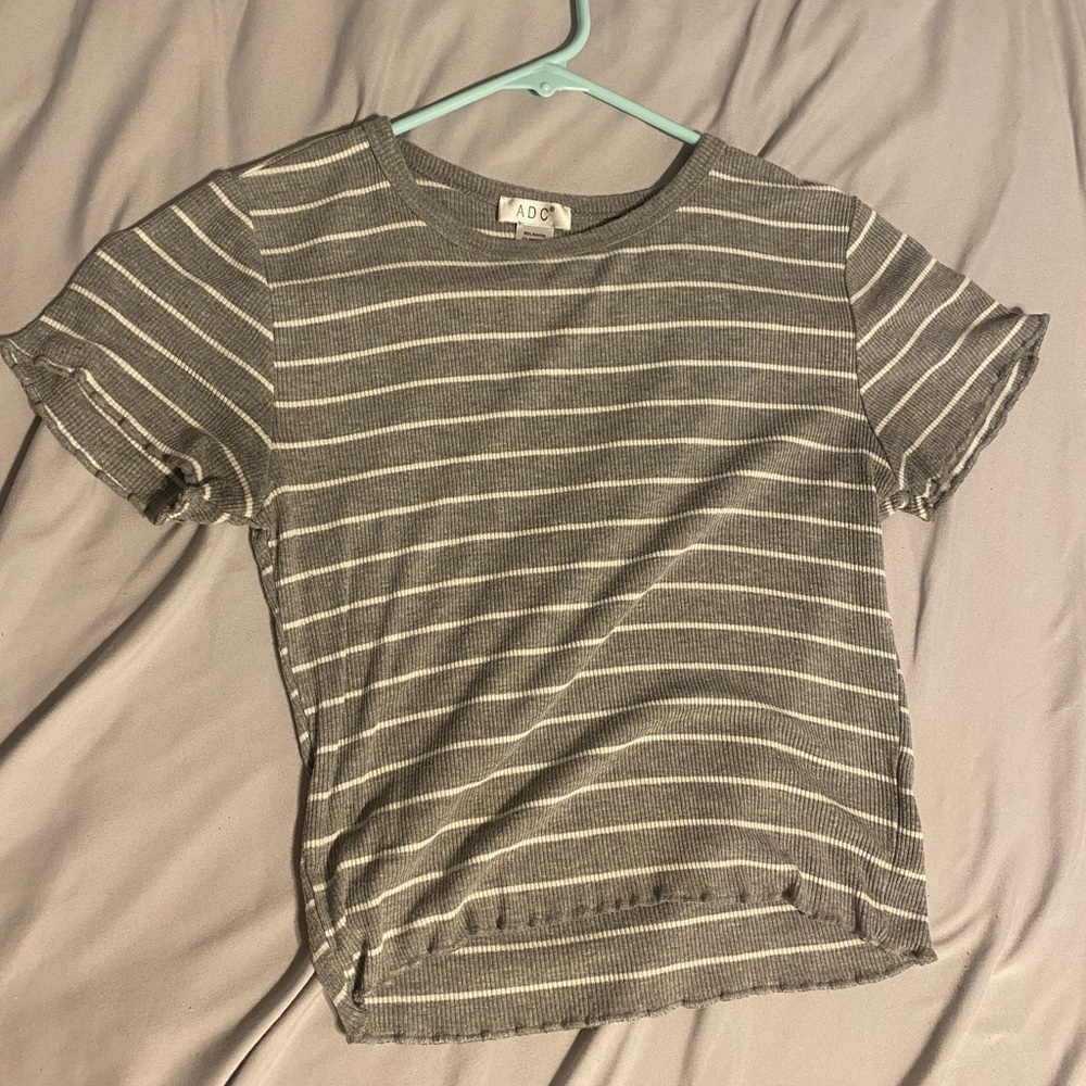 Grey crop top